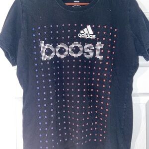 Womens Adidas Boost T-Shirt, (Black) (Employee Exclusive)